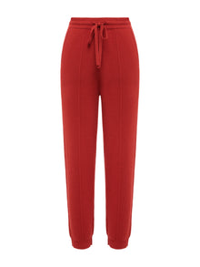 Cashmere Jogger Pants | Red