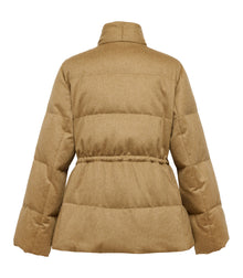 Cashmere Goose Down Jacket | Camel