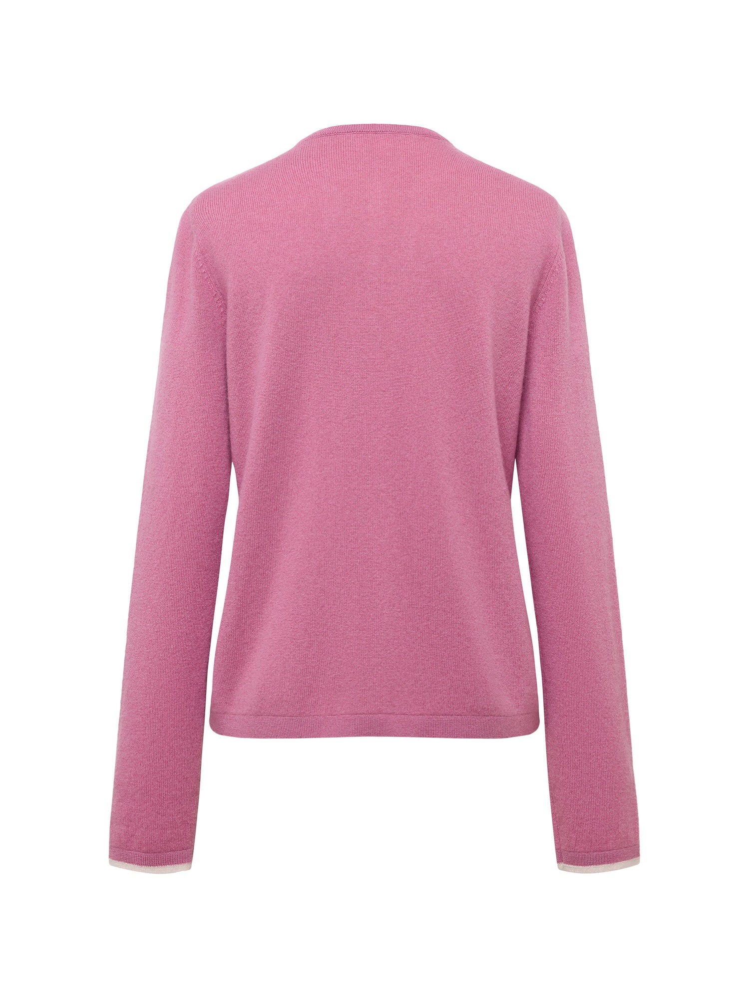 Layered Collar Soft Wool Cashmere Old Money Style Sweater | Pink