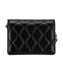 Chanel Pre-Owned Quilted Lambskin My Chanel Lady Card Holder On Chain | Women | Black