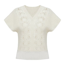 Textured Knit Top | White