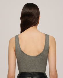 Womens | Kenli Ribbed Cotton-Jersey Bodysuit | Grey