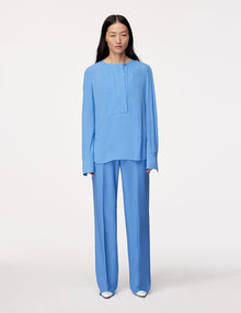 Women | Panelled Blouse | Cornflower