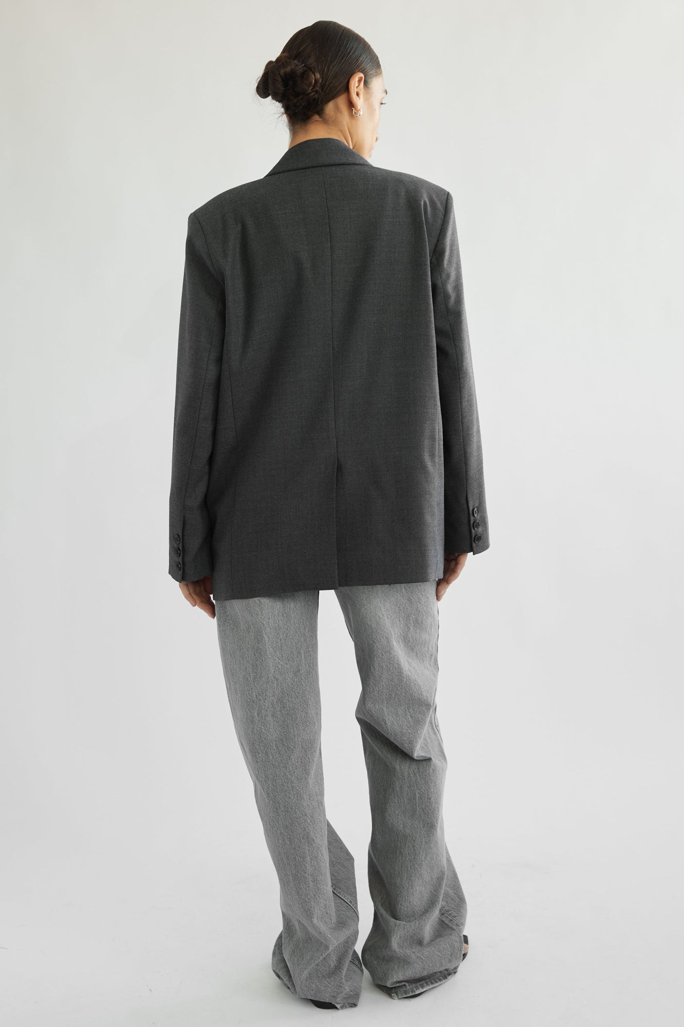Oversized Wool Blazer - Almina Concept 