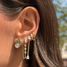 CZ Double Teardrop Stud Earring - Adina's Jewels