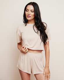 Boxy T-shirt | Heather Sand