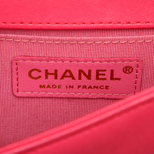 Chanel Pre-Owned Small Quilted Lambskin Boy Bag | Women | Pink x Dark Pink