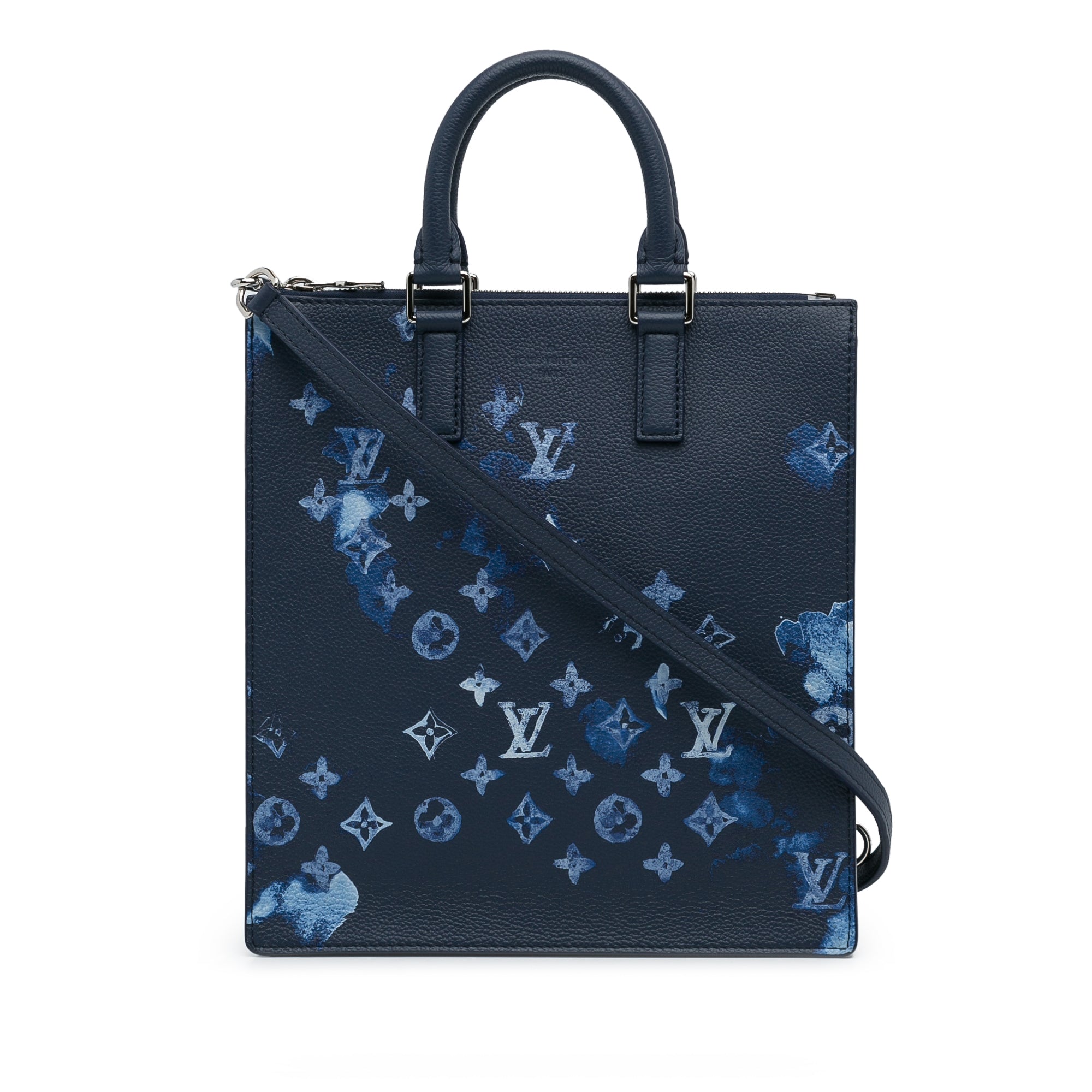 Louis Vuitton Pre-Owned Monogram Ink Watercolor Sac Plat Zippe | Women | Blue