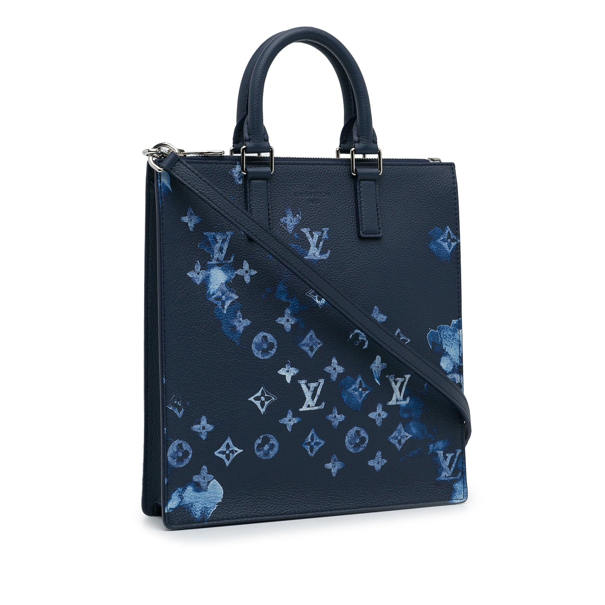 Louis Vuitton Pre-Owned Monogram Ink Watercolor Sac Plat Zippe | Women | Blue