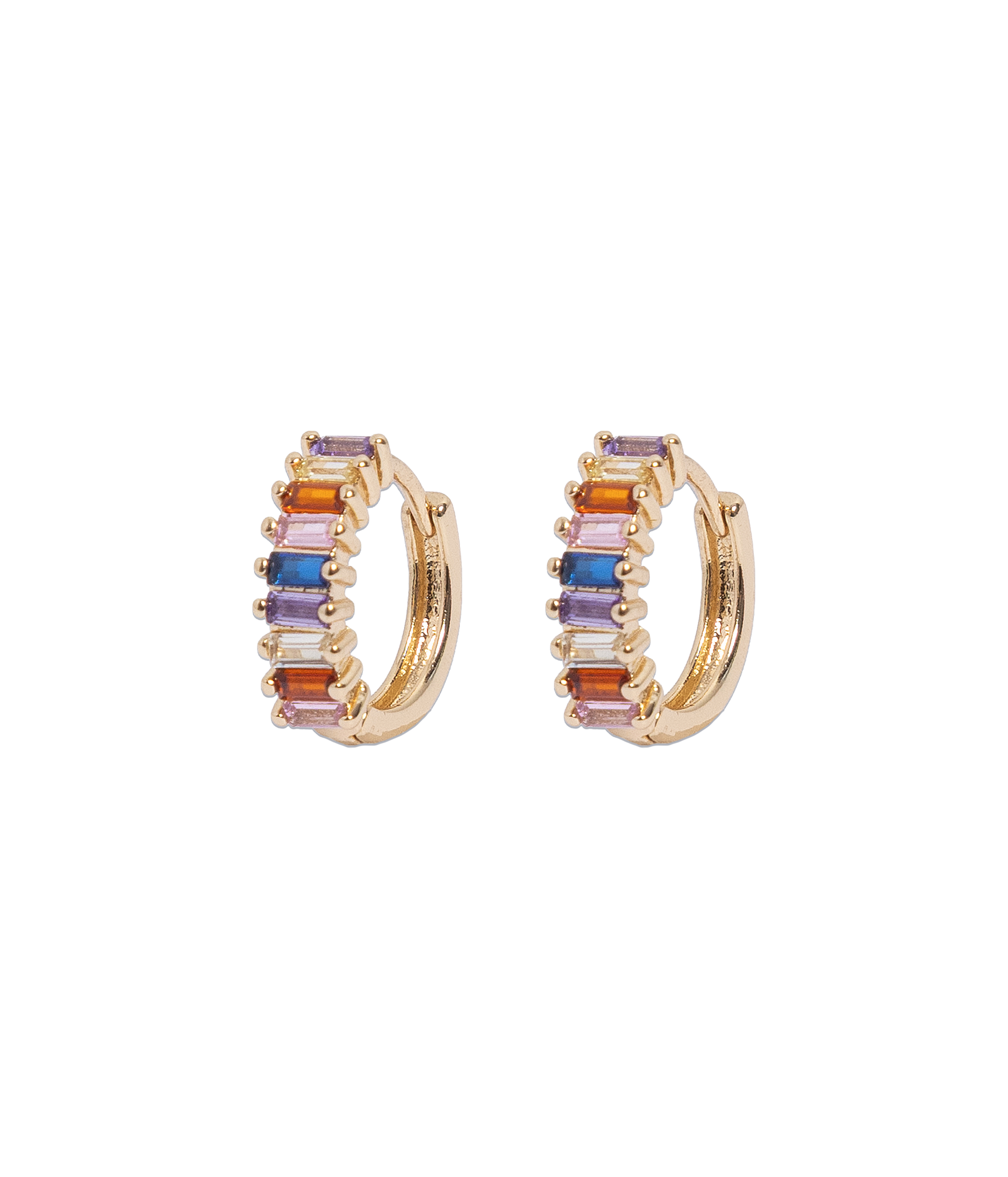Elowen Huggie Hoops in Multi - Loren Hope