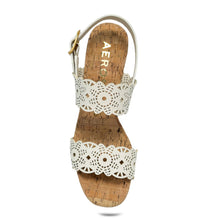 Glen Sandal Heel | Eggnog Perf Faux Nappa