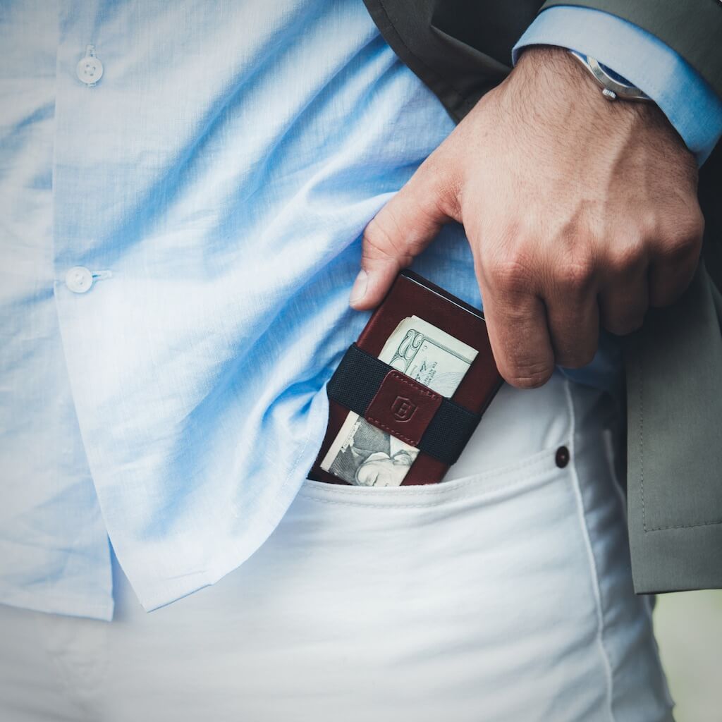 Leather Cardholder | Merlot Red