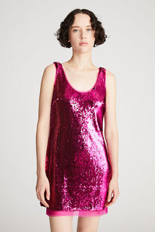 Halston | Aishia Dress In Sequin | Begonia