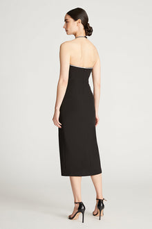 Halston | Piper Dress With Crystal Trim | Black