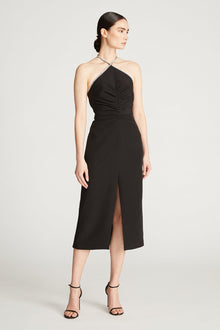 Halston | Piper Dress With Crystal Trim | Black