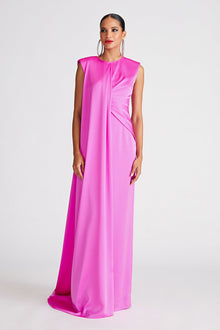 Halston | Tara Gown In Satin | Taffy