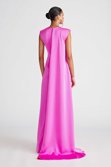 Halston | Tara Gown In Satin | Taffy