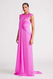 Halston | Tara Gown In Satin | Taffy