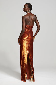 Halston | Mio Gown In Sequin | Upstate