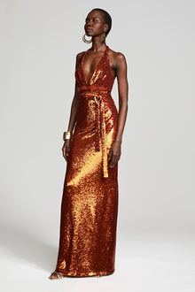 Halston | Mio Gown In Sequin | Upstate