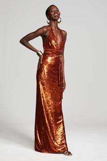 Halston | Mio Gown In Sequin | Upstate