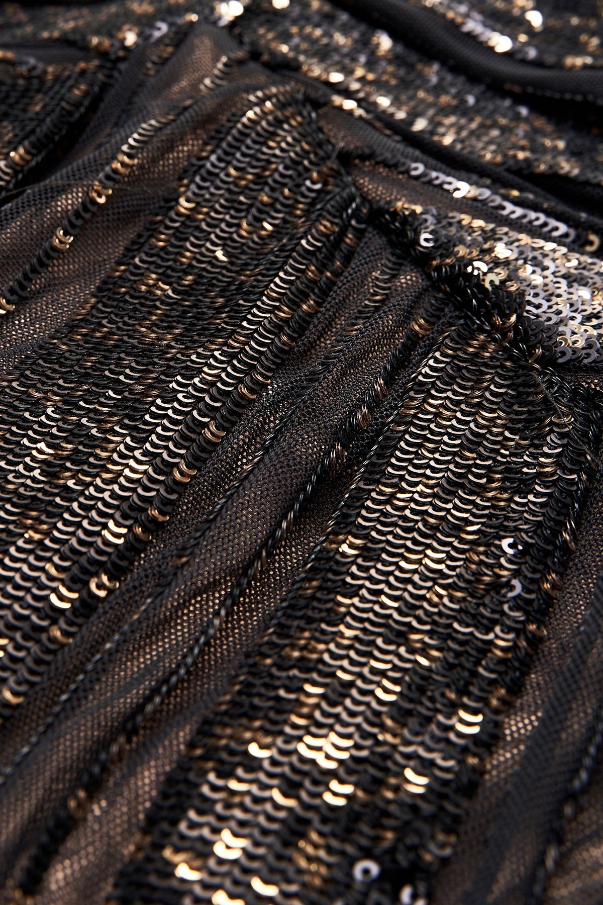 Halston | Esra Gown In Striped Sequin | Black