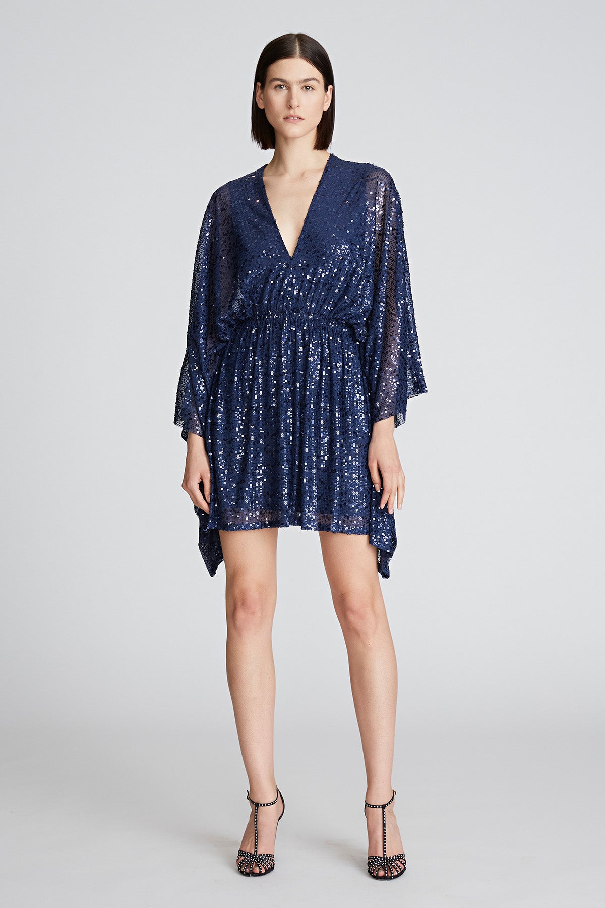 Halston | Catalina Dress In Sequins | Navy