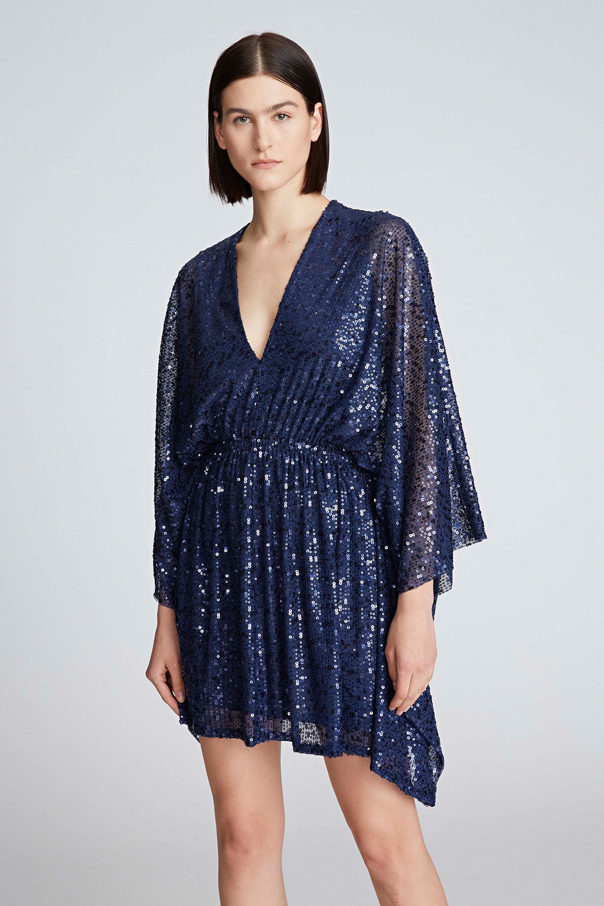 Halston | Catalina Dress In Sequins | Navy