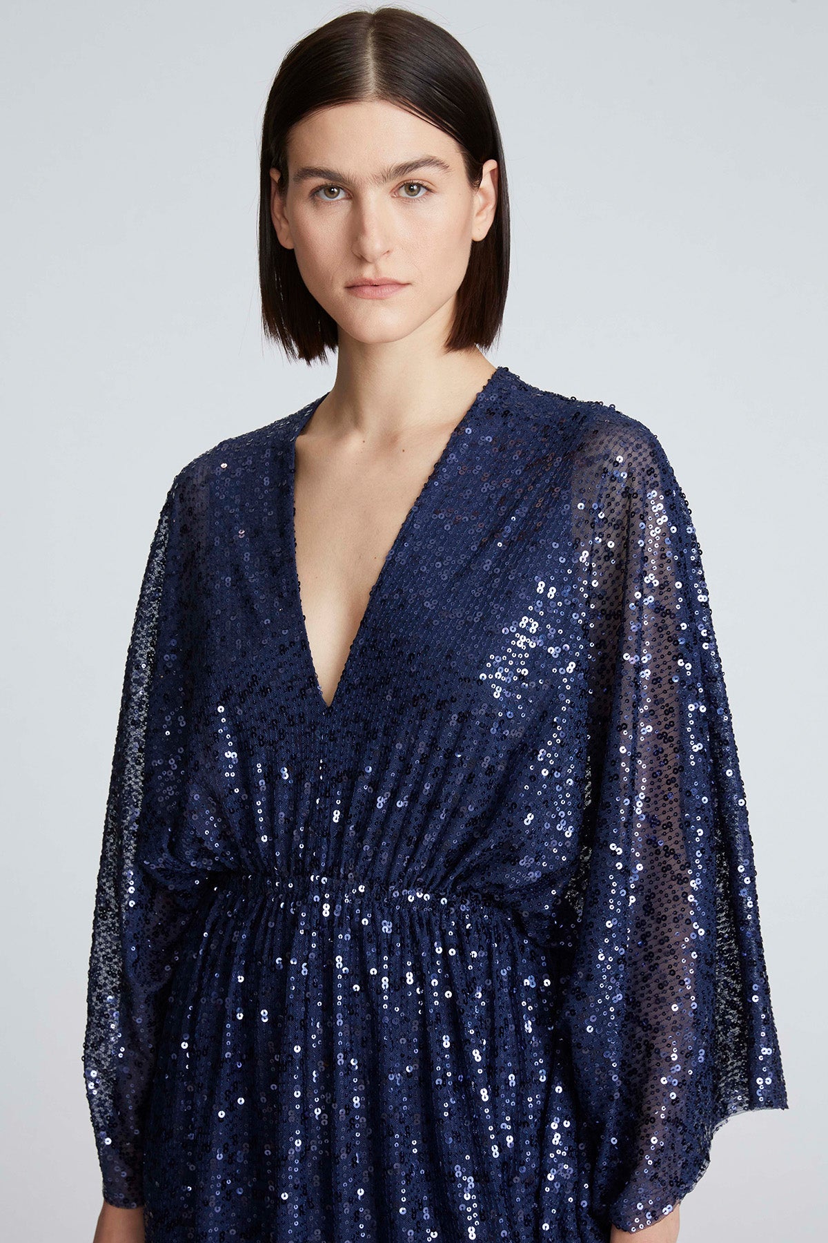 Halston | Catalina Dress In Sequins | Navy