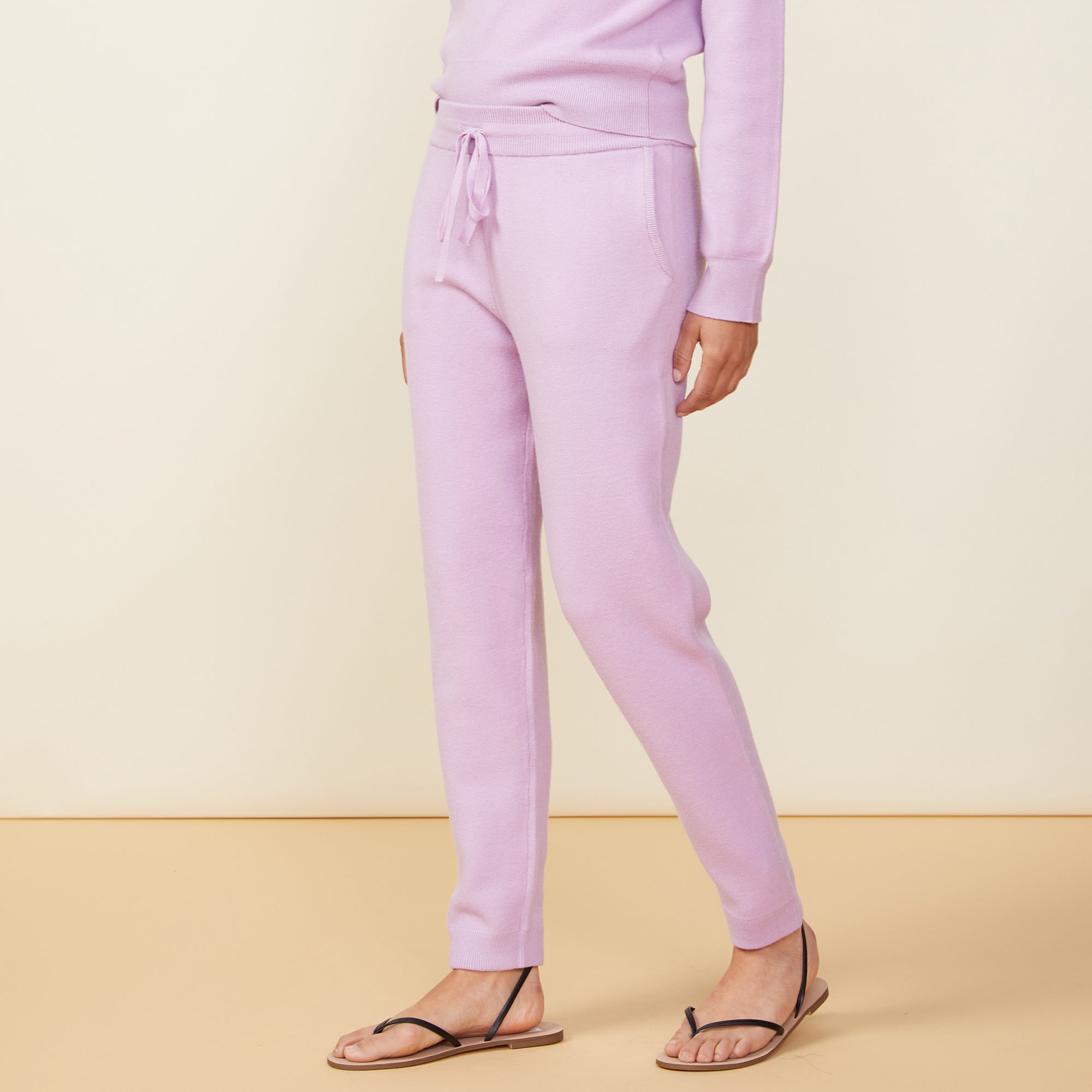 Soft Knit Cuffed Jogger | Women | Lavandula