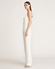 Halston | Amanda Satin Jumpsuit | Pristine