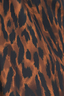 Halston | Jada Catsuit In Leopard Scuba | Leopard Print