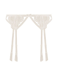 Women | Natalia Suspender Belt | Alabaster