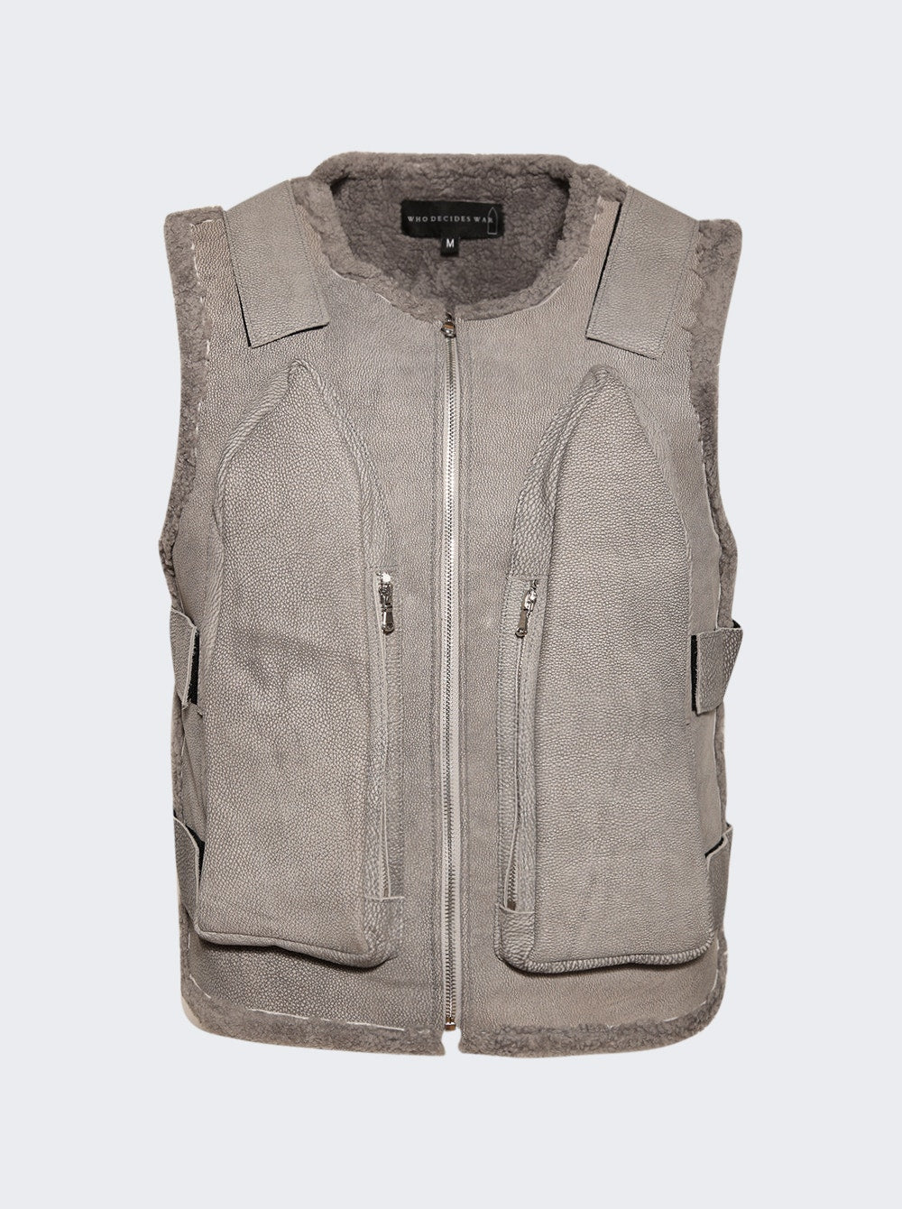 Men | WHO DECIDES WAR | Bullet Point Vest Vintage Grey
