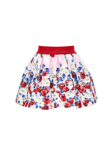 Girls | Cherry Print Cotton Skirt | FairyTale Pink