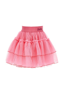 Girls | Barbie Silk-Touch Tulle Skirt | Peach Pink