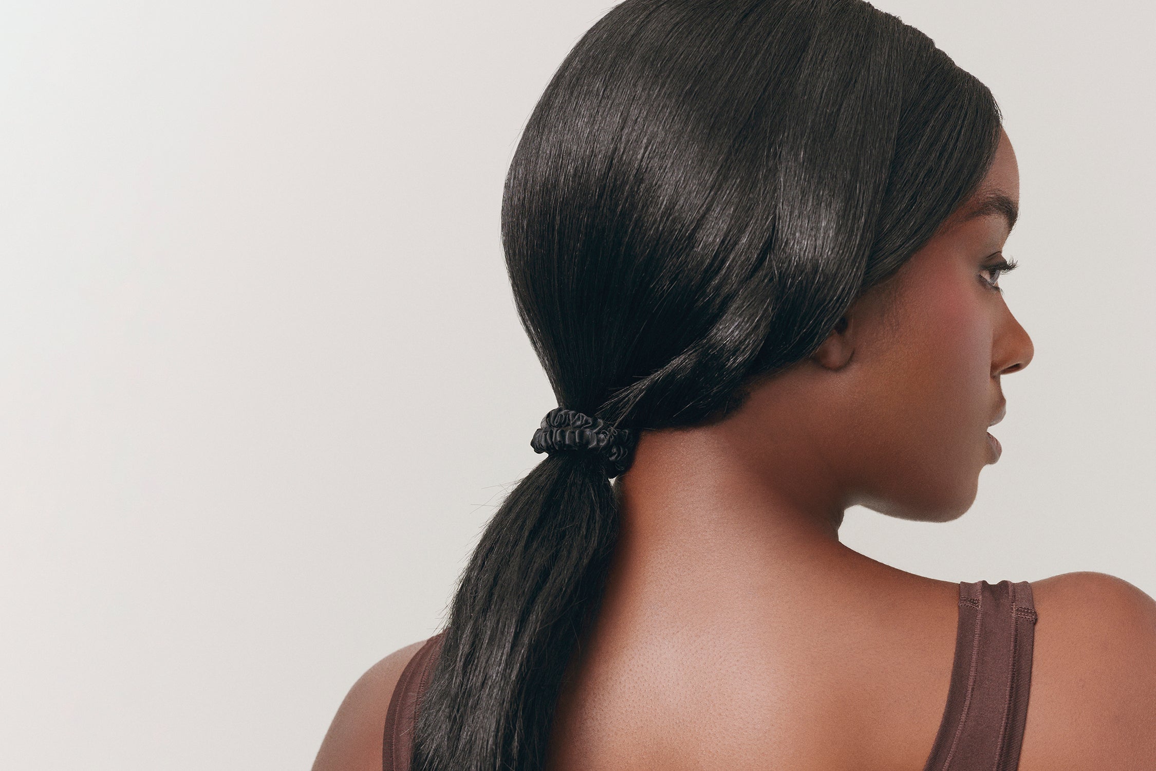 Back to Basics Skinny Scrunchies | Black | Set of 4