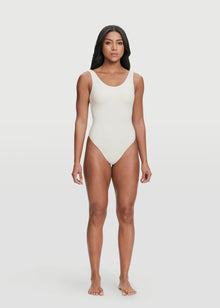 Scoop Back Bodysuit | White