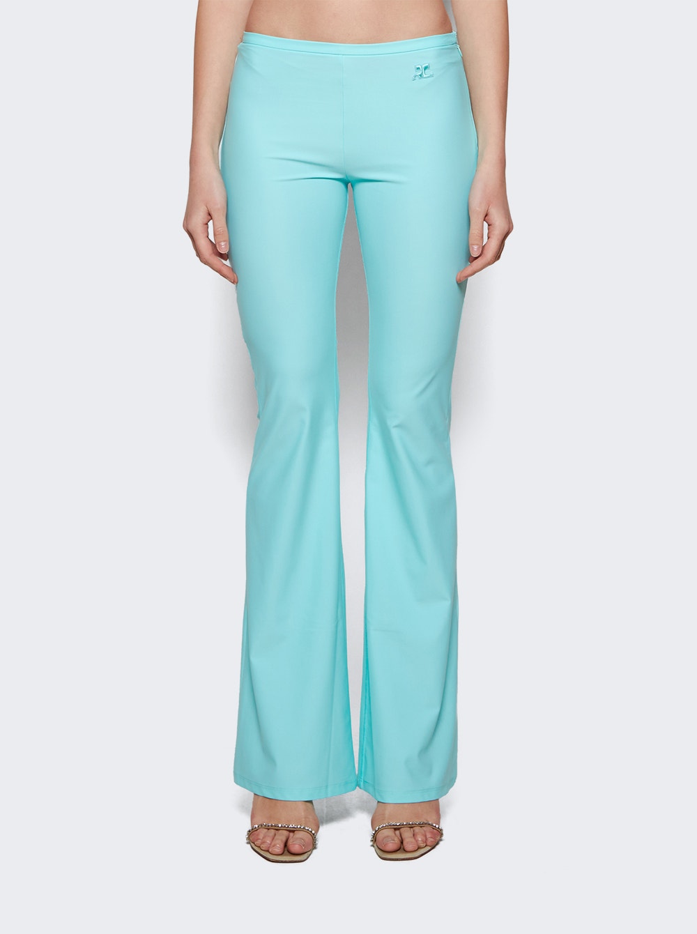Women | Courrèges | Tech Jersey Pant | Turquoise