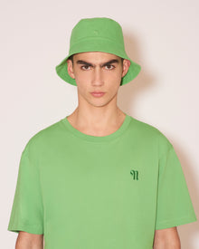 Unisex | Caran Cotton-Canvas Bucket Hat | Green Ss22