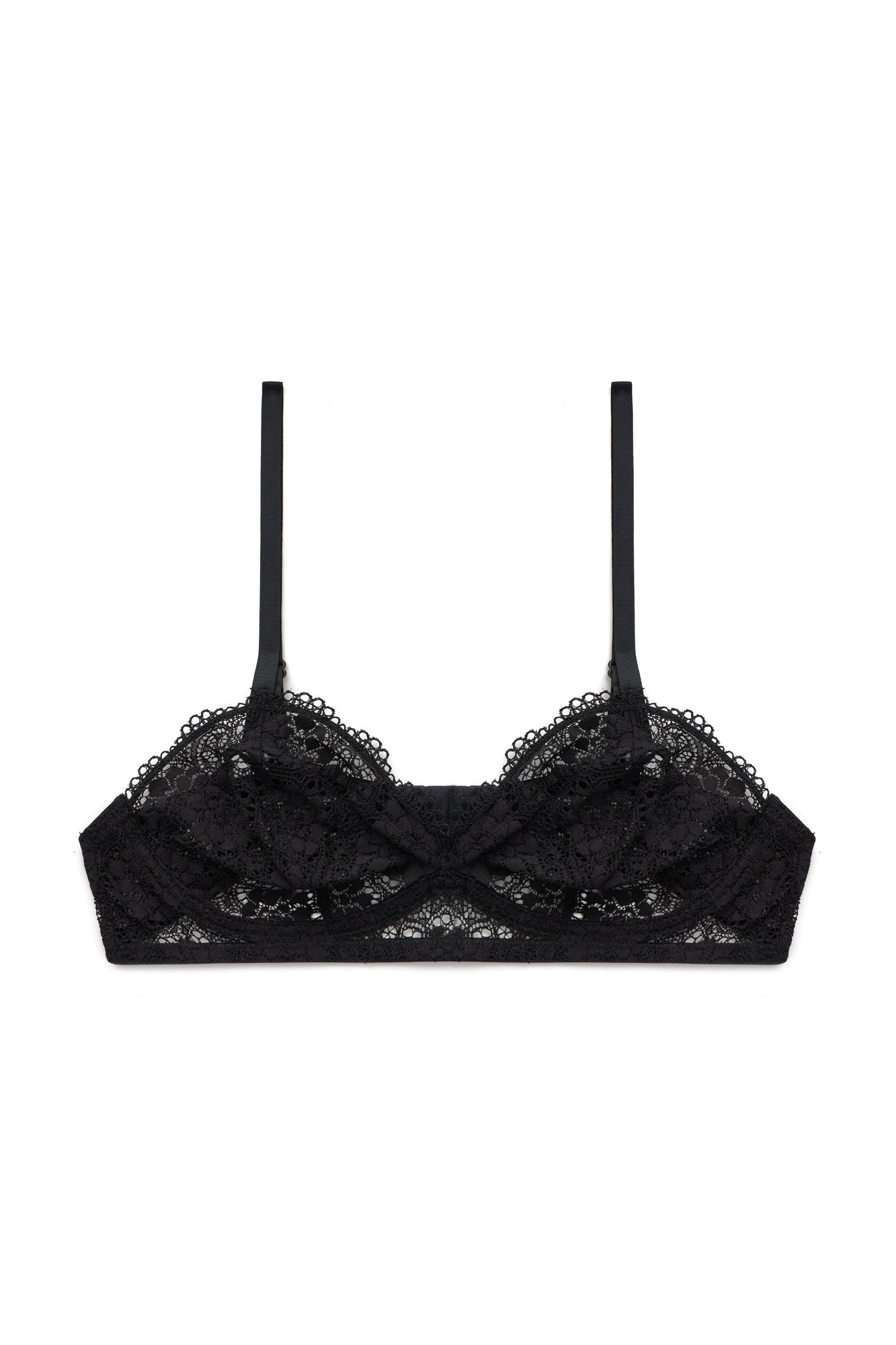 Peony Soft Bra | Black