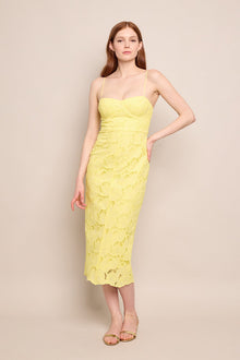 Camille Dress | Tulip Lace Yellow