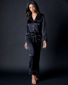 Women | Marlene Pajama Set | Black/Blush