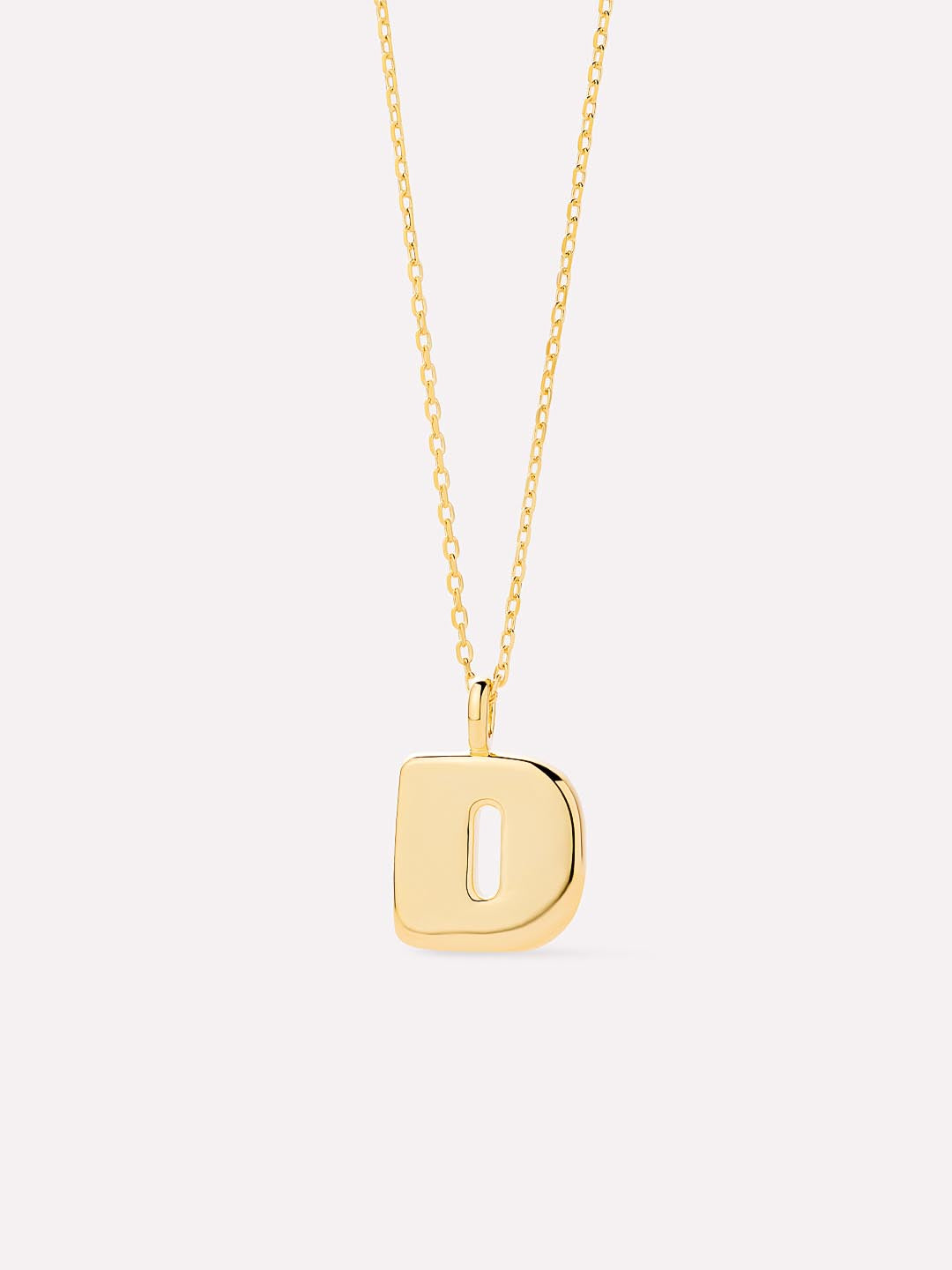 14K Gold Plated Sterling Silver Initial Pendant Necklaces For Women Ana Luisa Bubble Letter Necklace