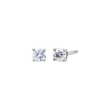Lab Grown Diamond Solitaire Four Prong Stud Earring 14K - Adina's Jewels