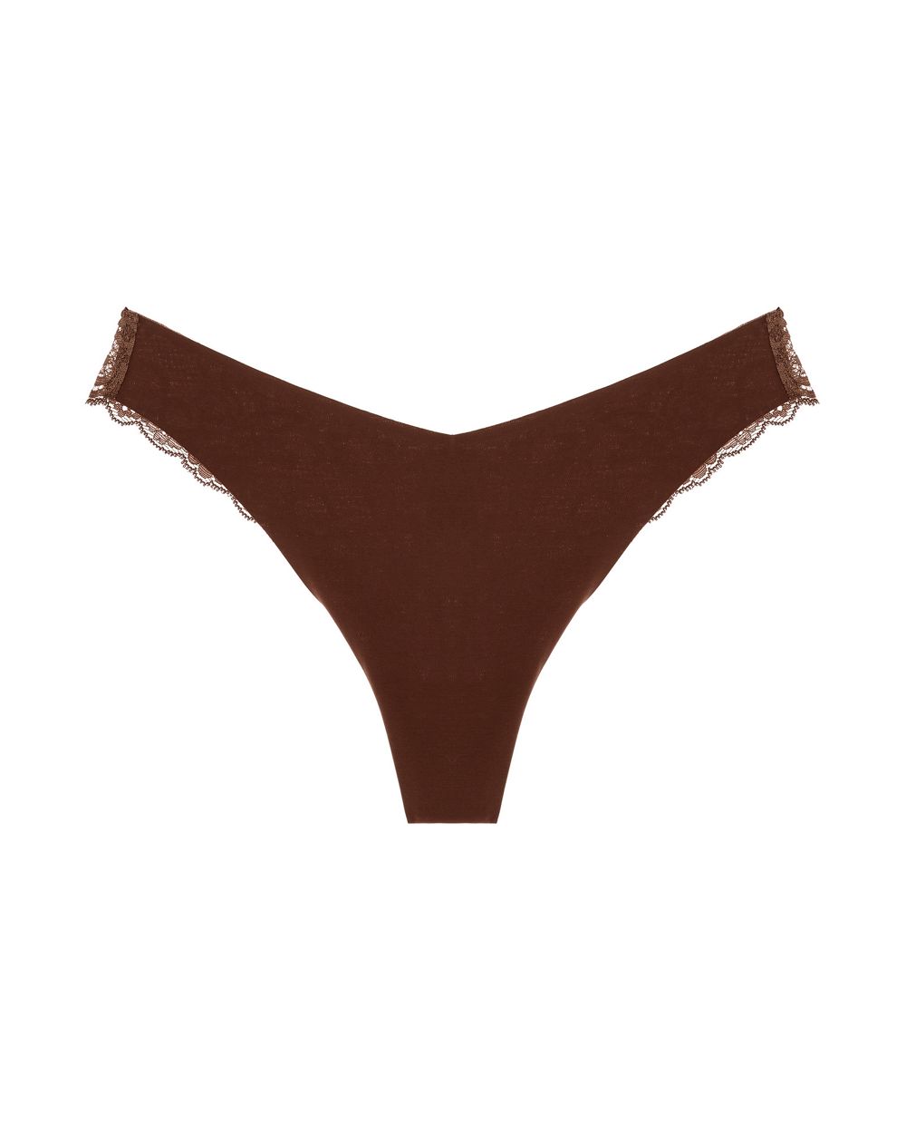 Women | Estelle Cotton Thong | Chocolat