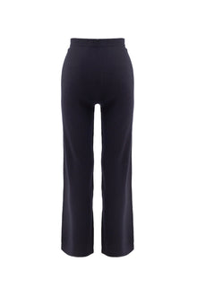 Cashmere Flare Pants | Navy