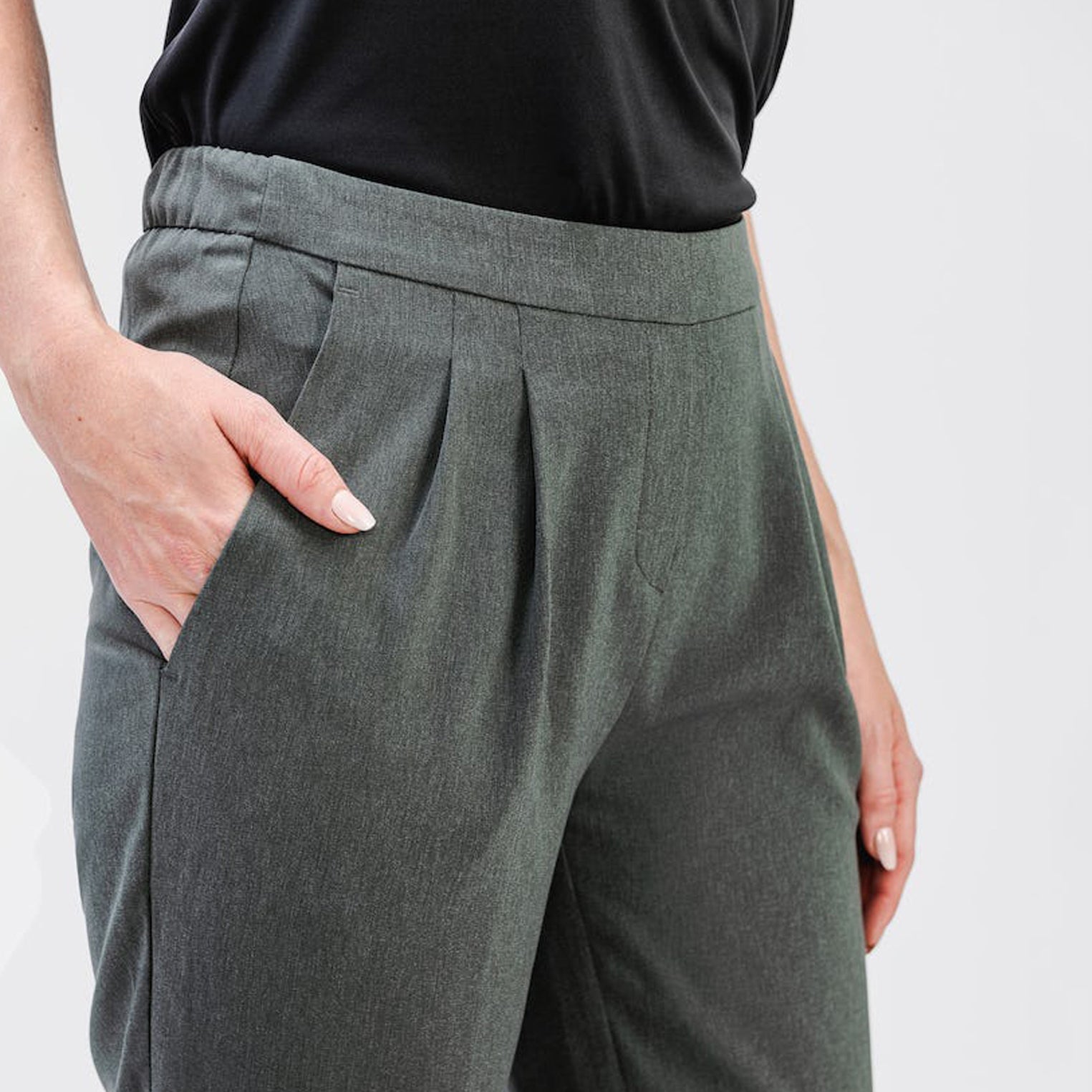 Womens | Swift Drape Pant | Charcoal Heather