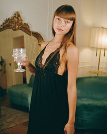 Women | Emma Long Chemise | Noir