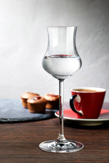 Vintage Grappa Glasses - 3 Oz | Clear Crystal | Set of 2